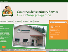 Tablet Screenshot of countrysidepetvet.com